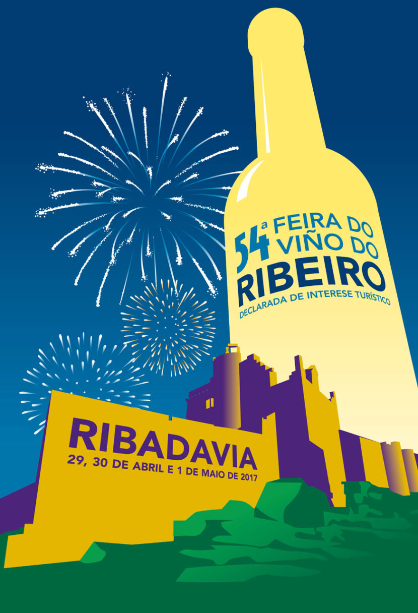 Cartel 54ª feira do viño do Ribeiro Ribadavia